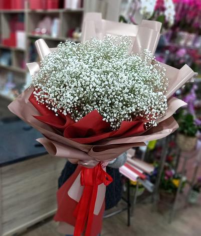 Букет цветов из: Гипсофила в Воскресенской