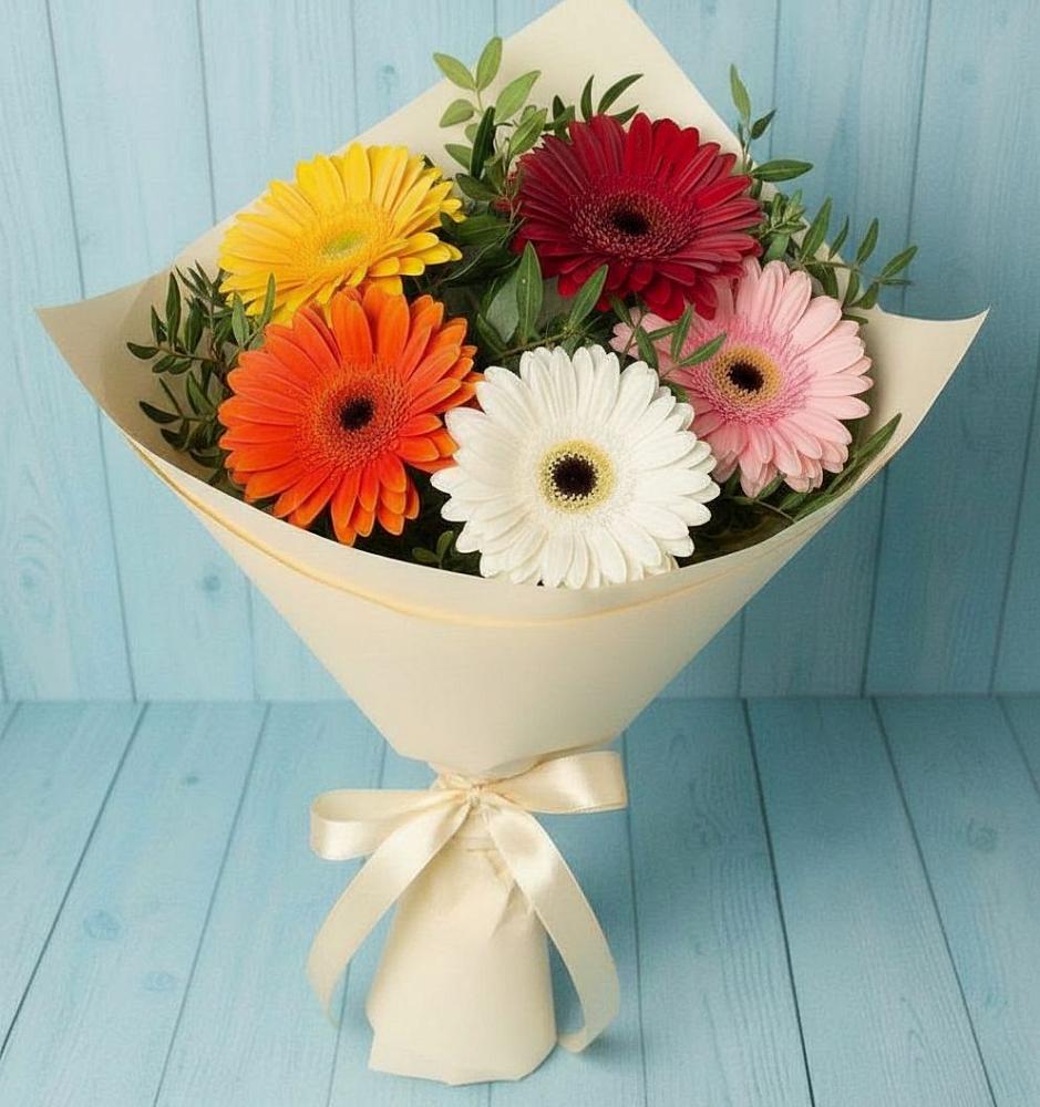 Букет цветов из: Герберы в Воскресенской