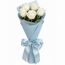 Букет 5 Белых роз Проуд #REPLACE_PRED# Воскресенской
