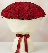 Букет 101 Красная роза Милано в Воскресенской