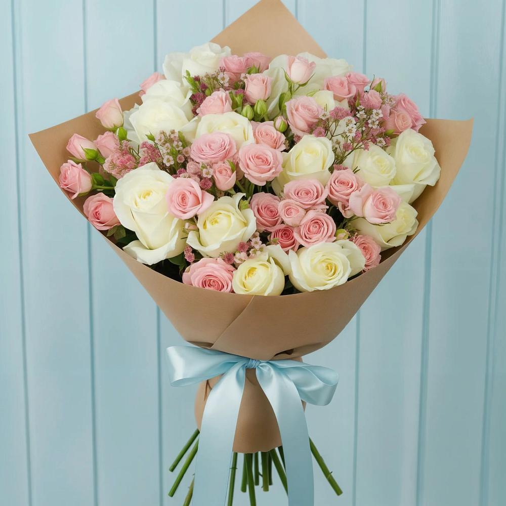 Букет цветов из: Розы в Воскресенской