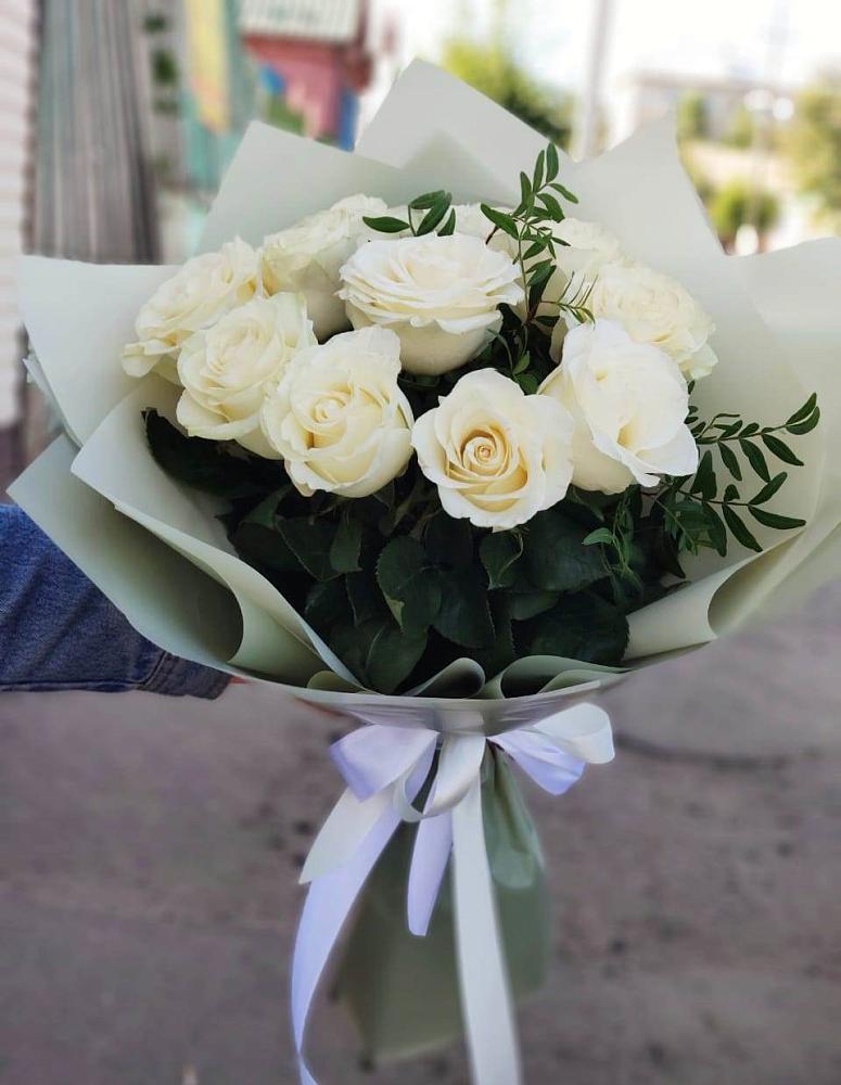 Букет Белые розы Проуд в Воскресенской