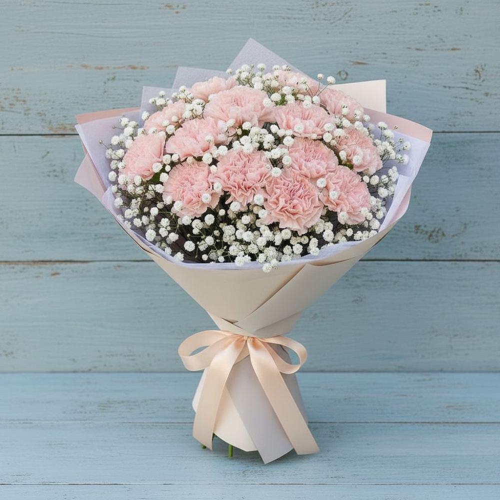 Букет цветов из: Гвоздики в Воскресенской