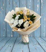 Букет цветов из:  Розы и Хризантемы в Воскресенской