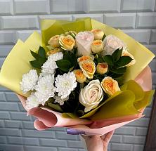 Букет цветов из:  Розы и Хризантемы #REPLACE_PRED# Воскресенской