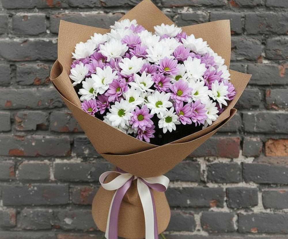Букет цветов из: Хризантемы в Воскресенской