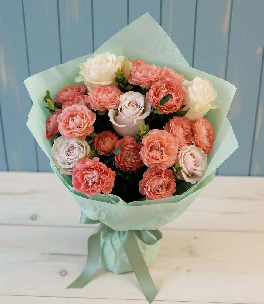 Букет цветов из: Розы в Воскресенской