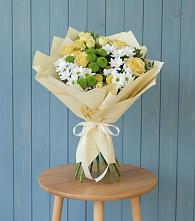 Букет цветов из:  Хризантемы и Розы #REPLACE_PRED# Воскресенской