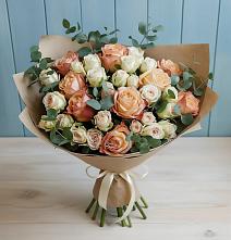 Букет цветов из:  Альстромерии и Розы в Воскресенской